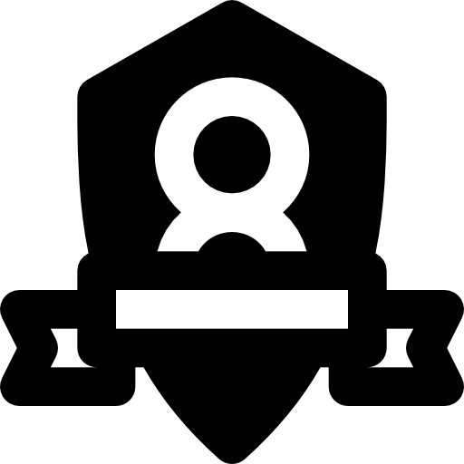 badges Basic Black Solid Icône