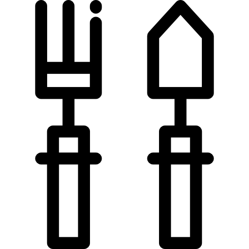 herramientas de jardinería Detailed Rounded Lineal icono