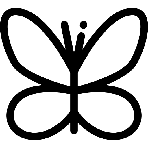 Butterfly Detailed Rounded Lineal icon