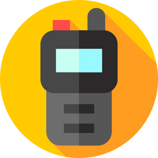 walkie-talkie Flat Circular Flat icoon