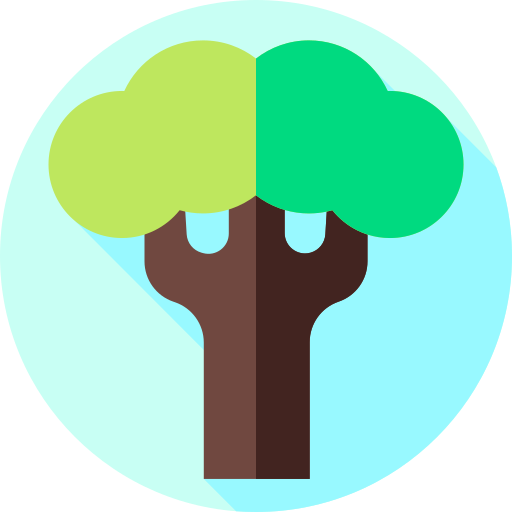 나무 Flat Circular Flat icon
