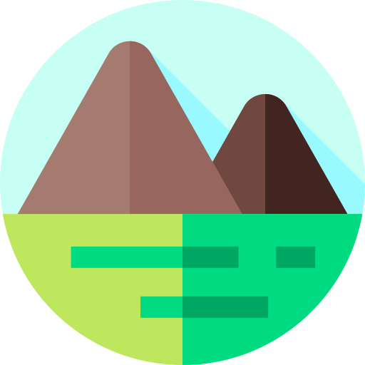 산 Flat Circular Flat icon