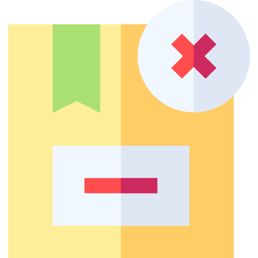 Delivery box Basic Straight Flat icon