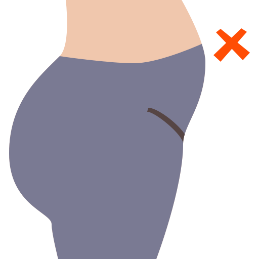 Belly Cartoon Flat icon