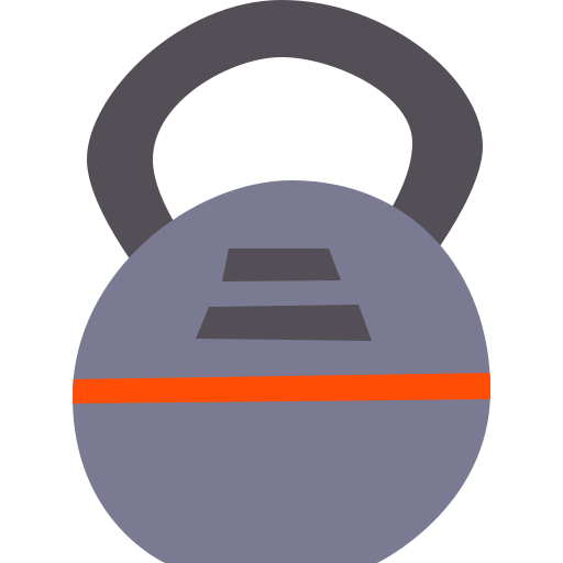 kettlebell Cartoon Flat icon