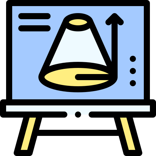三角法 Detailed Rounded Lineal color icon