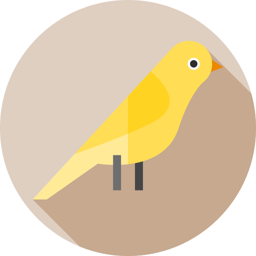 kanarienvogel Flat Circular Flat icon