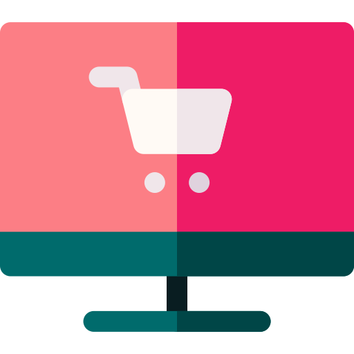Онлайн шоппинг Basic Rounded Flat иконка