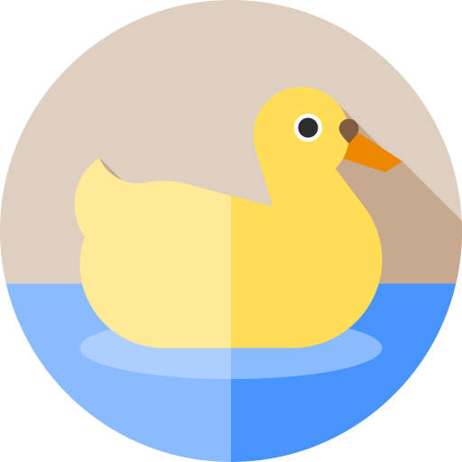 pato Flat Circular Flat icono