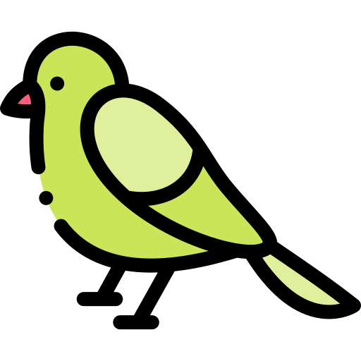 Bird Detailed Rounded Lineal color icon