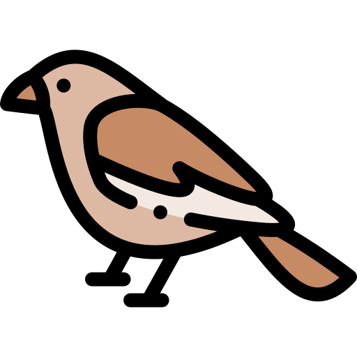 鳥 Detailed Rounded Lineal color icon