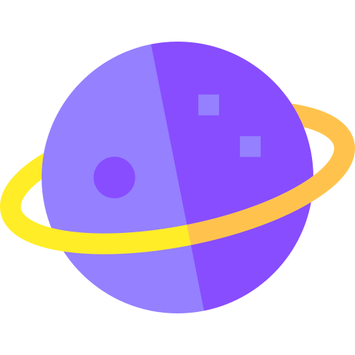 planeet Basic Straight Flat icoon