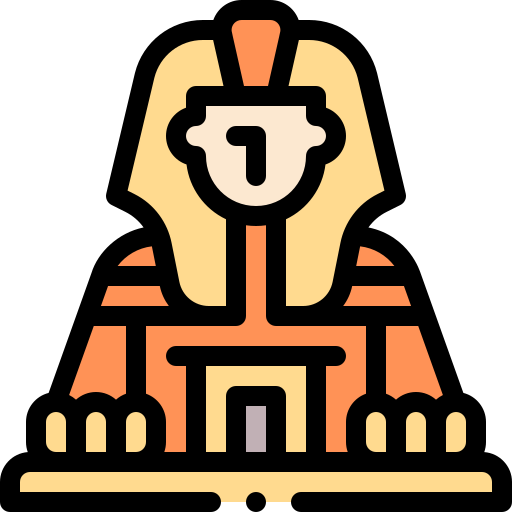 sphinx Detailed Rounded Lineal color icon