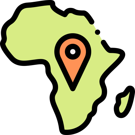 afrika Detailed Rounded Lineal color icon