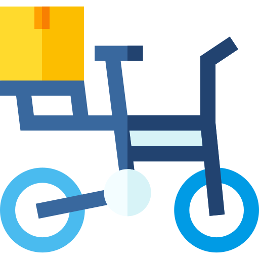 rower dostawczy Basic Straight Flat ikona