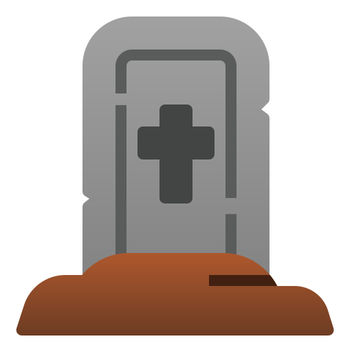 lápida sepulcral Andinur Flat Gradient icono