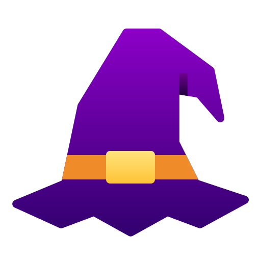 sombrero de mago Andinur Flat Gradient icono