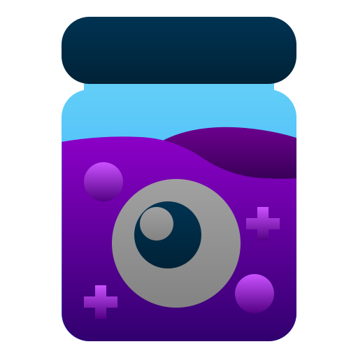 Eyeball Andinur Flat Gradient icon