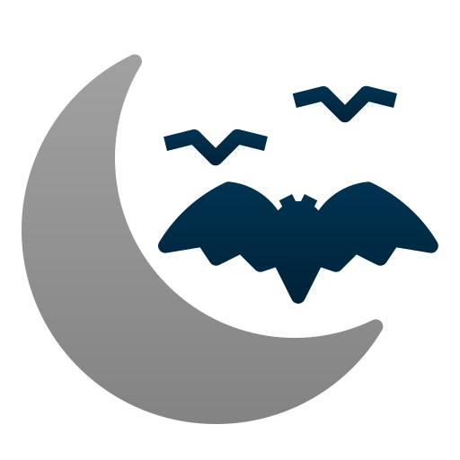 Crescent moon Andinur Flat Gradient icon
