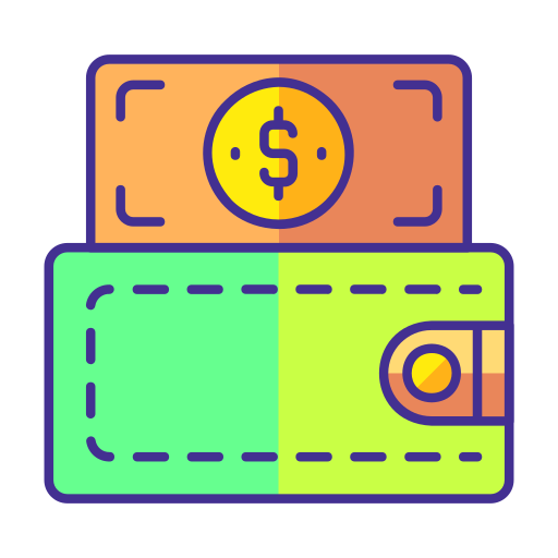 banknoty Generic Outline Color ikona