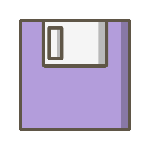 Save Generic Outline Color icon
