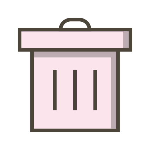 spazzatura Generic Outline Color icona