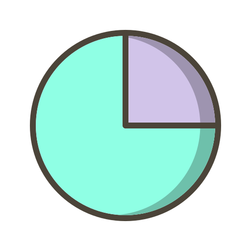 Круговая диаграмма Generic Outline Color иконка