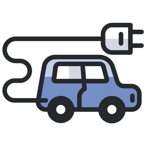 電気自動車 Generic Outline Color icon