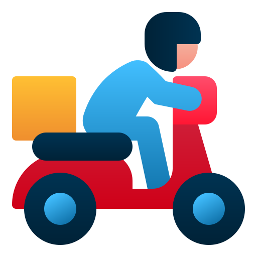 Delivery man Andinur Flat Gradient icon