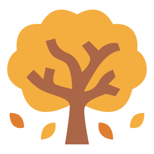 arbre d'automne Iconixar Flat Icône