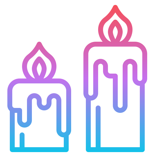 Candles Iconixar Gradient icon