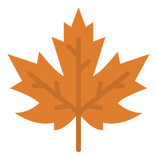 Maple leaf Iconixar Flat icon