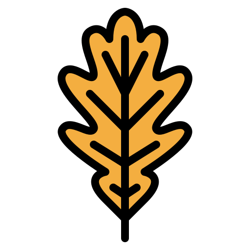 Oak leaf Iconixar Lineal Color icon