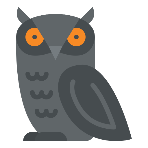 Owl Iconixar Flat icon