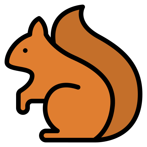 Squirrel Iconixar Lineal Color icon