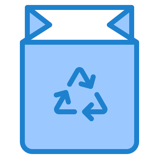 재활용 가방 srip Blue icon