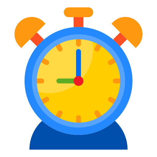 Alarm clock srip Flat icon