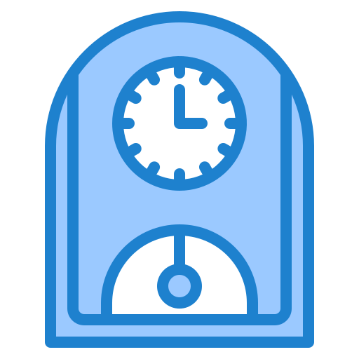 Alarm clock srip Blue icon