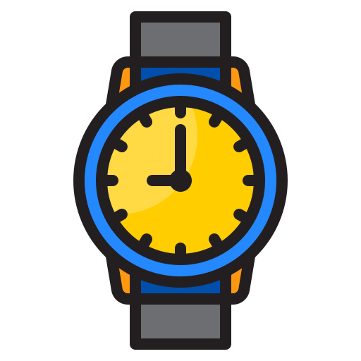 Wristwatch srip Lineal Color icon