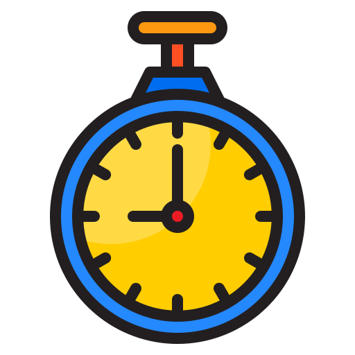 Stopwatch srip Lineal Color icon