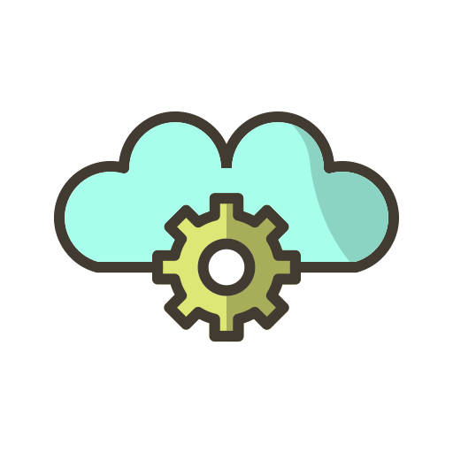 configuración de la nube Generic Outline Color icono