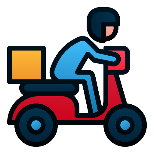 Delivery man Andinur Lineal Color Gradient icon