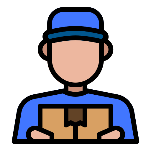 Delivery man Andinur Lineal color icon