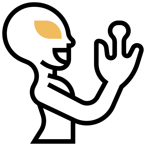 エイリアン Meticulous Yellow shadow icon