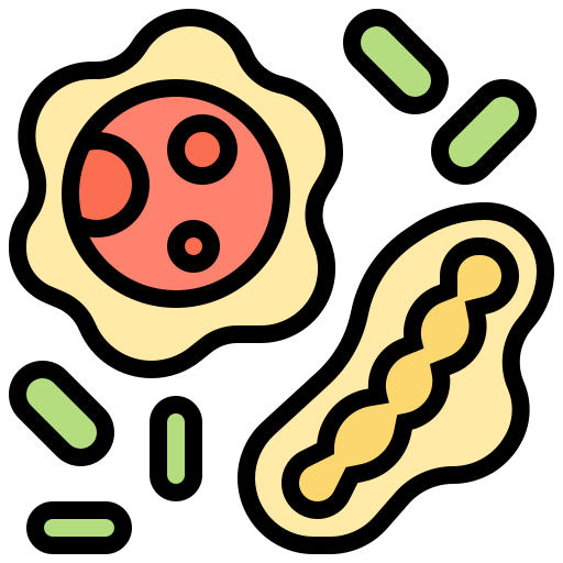 Bacteria Meticulous Lineal Color icon