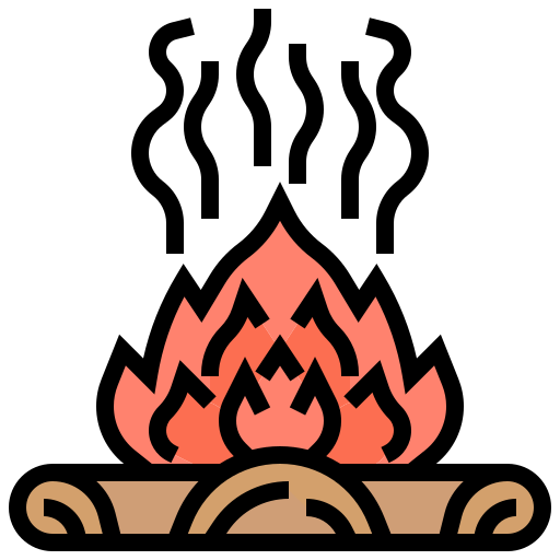 flama de fuego Meticulous Lineal Color icono