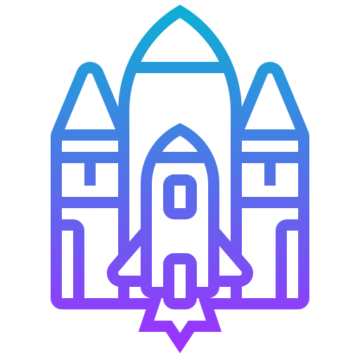 Space shuttle Meticulous Gradient icon