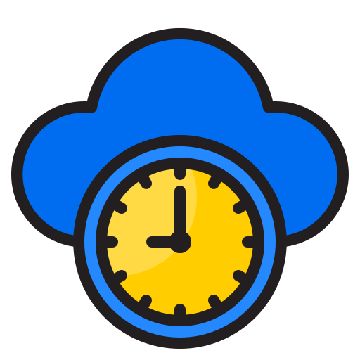 Clock srip Lineal Color icon
