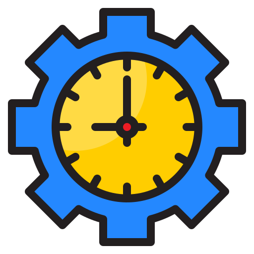時計 srip Lineal Color icon