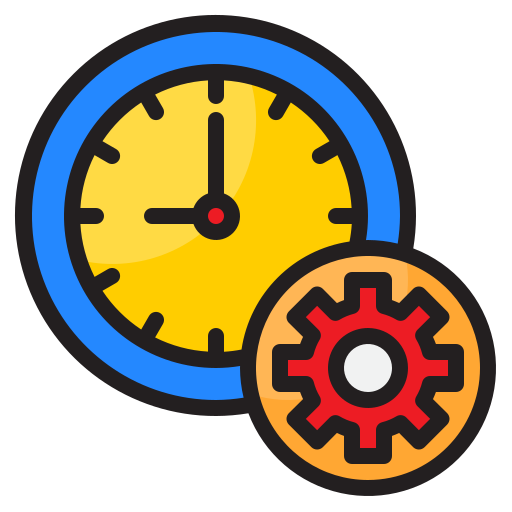 Time srip Lineal Color icon